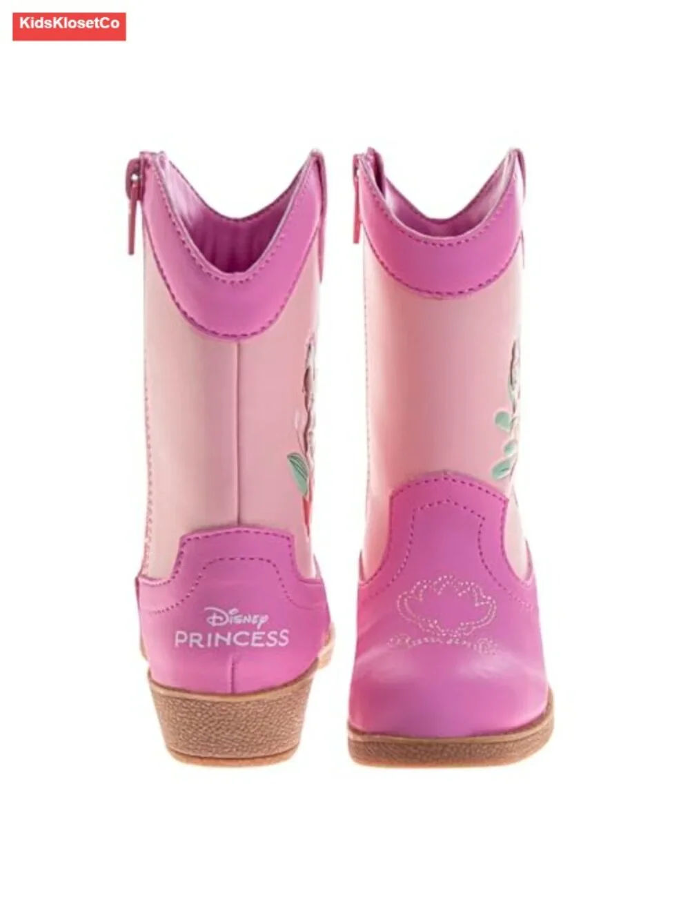 Disney Minnie Mouse Cowgirl Western Boots, Toddler-Little Kid, Faux Leather,
